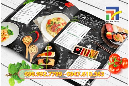 In menu đẹp giá rẻ - Trực tiếp tại xưởng lấy ngay